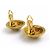 Pendientes de clip dorados Chanel - vista 6