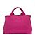 Prada Canapa Handtasche Rosa Stoff Pink - Ansicht 4