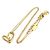 Collana Louis Vuitton Heart Falling in Love D'oro - vista 9