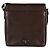 Borsa a tracolla in pelle marrone Prada - vista 3