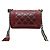Chanel Borsa Boy Small Double Stitch Pelle di Vitello Bordò - vista 4