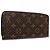 Cartera larga Louis Vuitton Animogram Castaño - vista 4