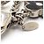 Portachiavi charm dorato Louis Vuitton D'oro - vista 9