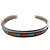 Autre Marque Bracciale Rigido Navajo Wilbert Muskett in Turchese e Corallo Argento