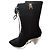 Botas Alaïa Plexi de ante negro