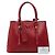 Bolso Tote de cuero Saffiano rojo Prada Roja - vista 11