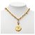 Collar con colgante de cadena larga Chanel Coco Mark Dorado - vista 6