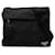 Borsa a tracolla con placca logo Triangle Prada Nero