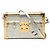Borsa a tracolla Louis Vuitton Metallic Epi Petite Malle Argento D'oro