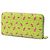 Cartera larga de cuero Saffiano verde Prada - vista 2