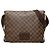 Borsa Messenger Louis Vuitton Damier Brooklyn MM Marrone