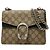 Gucci GG Supreme Dionysus Chain Shoulder Bag Black Beige