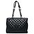 Borsa a tracolla con catena Chanel Coco Mark GST Grand Shopping Tote Nero
