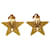 Orecchini Chanel Coco Mark Star Motif Nero D'oro - vista 3