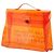 Hermès Borsa Tote Kelly in vinile Hermes Arancione - vista 2