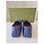 Mocassini Gucci Moccain Leather R.S. in pelle blu - vista 5