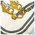 Hermès Hermes Carre 90 BRIDES de GALA Sciarpa cerimoniale Bianco Blu chiaro - vista 6