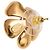 Orecchini a lobo con motivo fiore Coco Mark Chanel D'oro - vista 3