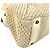 Borsa Chanel in pelle e tela beige Crudo - vista 7
