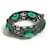 Bracciale rigido Gucci verde e argento