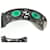 Bracciale rigido Gucci verde e argento - vista 13