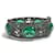 Bracciale rigido Gucci verde e argento - vista 2