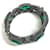 Bracciale rigido Gucci verde e argento - vista 7
