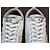 Sneakers Chanel CC Logo in pelle e mesh Nero Bianco - vista 14