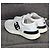 Sneakers Chanel CC Logo in pelle e mesh Nero Bianco - vista 6
