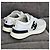 Sneakers Chanel CC Logo in pelle e mesh Nero Bianco - vista 7