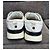 Sneakers Chanel CC Logo in pelle e mesh Nero Bianco - vista 8