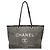 Borsa CHANEL Deauville in Denim Grigio - 103773 - vista 2