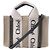 Borsa 2Way in tela e pelle Chloé Woody Mini Beige x Black