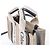 Borsa 2Way in tela e pelle Chloé Woody Mini Beige x Black - vista 3