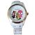 Orologio Zadig & Voltaire in ceramica bianca con teschi Bianco D'oro