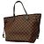 Borsa Tote Louis Vuitton Damier Neverfull MM Damier ebene