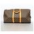 Louis Vuitton Boston Monogram Keepall Bandoulière 55 Marrom - vista 14