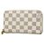 Cartera Zippy Compact Louis Vuitton Damier Azur Blanco