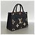Borsa Louis Vuitton Monogram Empreinte OnTheGo PM Nero Beige - vista 2
