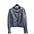Chloé Kurzjacke aus grauem Lammleder
