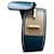 Hermès Blue Leather Cuff Bracelet with Silver Hardware  - view 1
