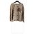 Brunello Cucinelli Strickjacke mit Blumen-Applikation Braun Beige