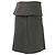 Autre Marque Mini saia com design transpassado FRAY I.D Marrom Cinza antracite - vista 6