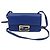 Fendi Borsa a tracolla in pelle Blue Duo Baguette