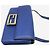 Fendi Borsa a tracolla in pelle Blue Duo Baguette - vista 5