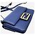 Fendi Borsa a tracolla in pelle Blue Duo Baguette - vista 8