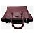Prada Bolsa satchel de couro de vitelo glacê borgonha com dois bolsos Bordeaux - vista 5
