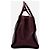 Prada Bolsa satchel de couro de vitelo glacê borgonha com dois bolsos Bordeaux - vista 6