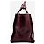 Prada Bolsa satchel de couro de vitelo glacê borgonha com dois bolsos Bordeaux - vista 8