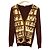 Hermès Wollstrickjacke Hermes Twillene Medor Button 38 Braun